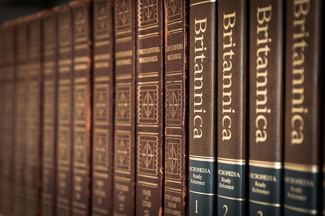 image of a row of encyclopedias